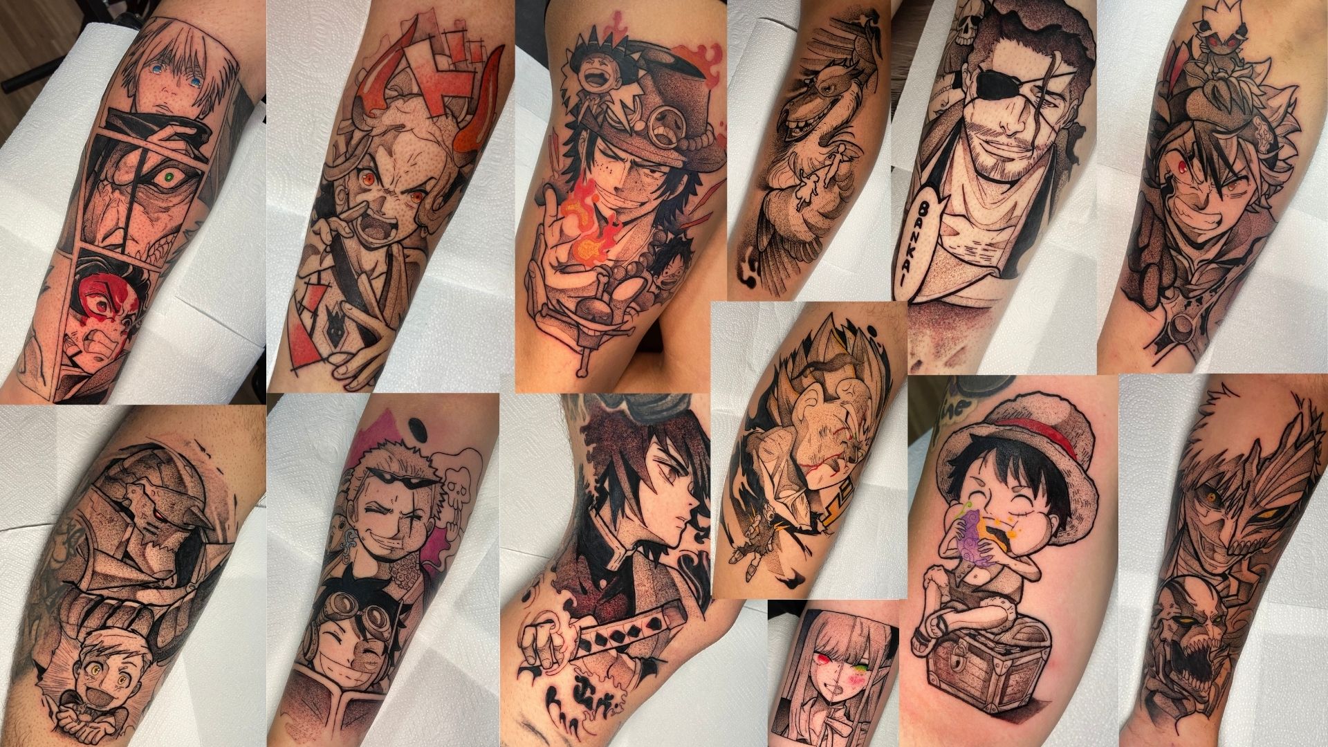 Tatuagem geek em blackwork feita pelo Piu Tattoo no Tatuapé