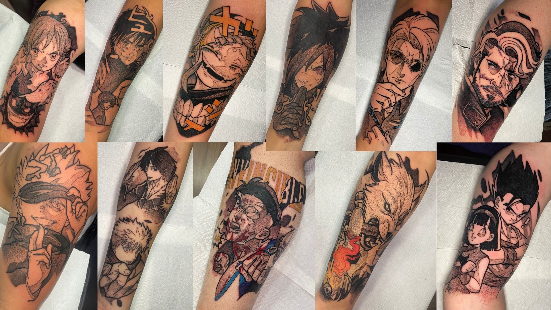 Tatuagem geek em blackwork feita pelo Piu Tattoo no Tatuapé